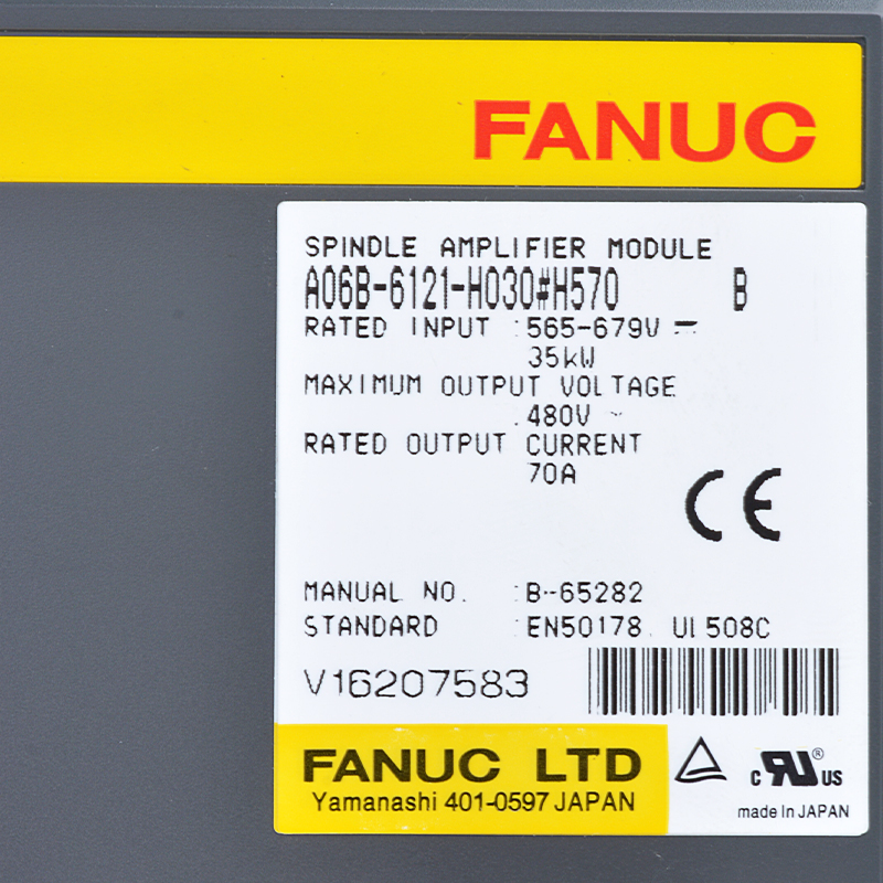 Factory best selling Fanuc Teach Pendant Parts - Fanuc drives A06B-6121-H030#H570 Fanuc spindle amplifier module – Weite detail pictures